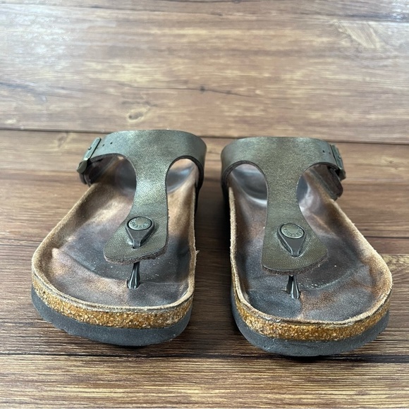 Birkenstock Gizeh Leather Slip-On Flip Flops Sandals Women’s Size 7 (38) Shoes - Picture 2 of 9